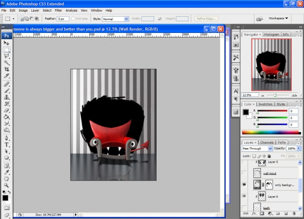 Creation of Idiot... Behind you...: Step 6